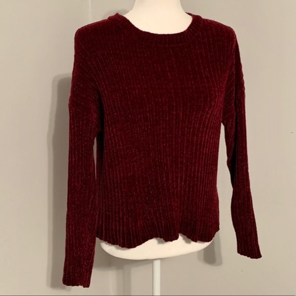 Forever 21 Sweaters - Forever 21 Women's Ribbed Chenille Cropped Sweater